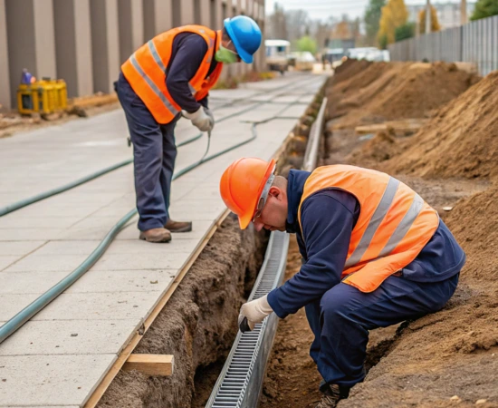 Professional Installation in Skilled execution of internal and external drainage networks complying with industry standards and best practices. Installation is carried out by trained technicians ensuring safety, efficiency, and project timelines.